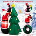 thumbnail image 3 of Costway 6 FT Inflatable Christmas Tree & Santa Claus w/ LEDs & Air Blower, 3 of 10