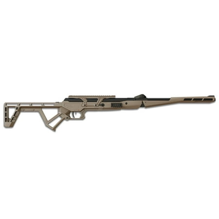 Black Bunker BM8 22 Caliber Pellet Breakbarrel Air Rifle with Accessory Case - Coyote Tan (Threaded)