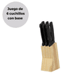 thumbnail image 1 of Juego de 6 Cuchillos Good & Good con Base de Madera JC97206, 1 of 6