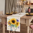 thumbnail image 2 of Table Runners 90 Inches Long Dress Scarves, Sunflower Farmhouse Coffee/Dining/Kitchen Table Runner for Living Room, Yellow Flowers Summer Botanical Pastoral Rustic 13x90 Inch, 2 of 9