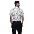thumbnail image 3 of BESTMAN Printed Shirts For Men Short Sleeve Button Down Casual Cotton Shirt, 3 of 5