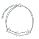 thumbnail image 1 of Pulsera para Mujer con Dijes de Estrella LuckyLy, Acero Inoxidable, Modelo Sima plateado UNITALLA, 1 of 6