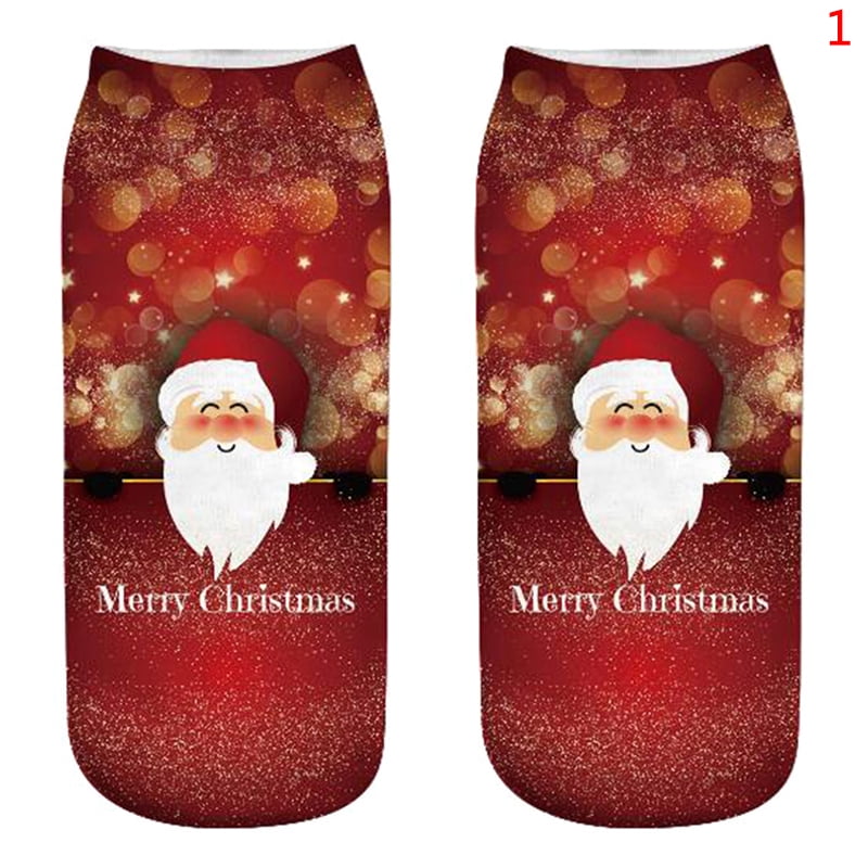 Merry Christmas Santa Claus Gift Socks Kids Unisex Xmas Funny Socks Accessories