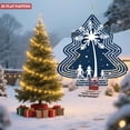 thumbnail image 4 of Stylish Metal Christmas Tree Wind Spinner - Minimalist Design with Star & Snowflakes Perfect for Yard & Garden Decor, 4 of 7
