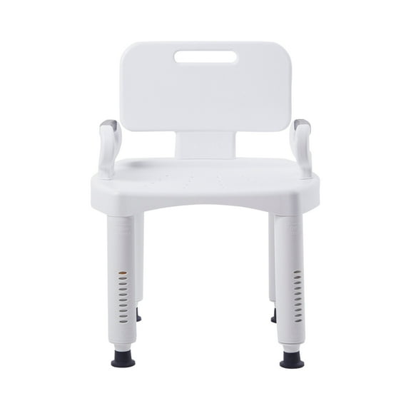 McKesson Plastic Bath Bench with Removable Back, 21.25" Seat Width, 350 lbs Weight Capacity, 1 Ct