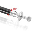 thumbnail image 4 of Tomall 2 Piezas 45 Mm Coche Ajustable Parachoques Delantero/Trasero Divisor De Labio Soporte Varilla De Puntal Fibra De Carbono Plata Universal Auto Parachoques Sujetadores Palanca (Fibra De Carbono P, 4 of 5