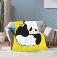 thumbnail image 4 of The Panda Rolling Throw Blanket, Super Soft Anti-Pilling Flannel Blankets, 60"x50", 4 of 8