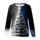thumbnail image 4 of Sudadera de cuello redondo transpirable cómoda de manga larga con estampado de moda para mujer Fridja  bvmnju6623, 4 of 5
