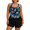 @04, variant on Tankini Swimsuits for Women Plus Size Swimwear S-5XL Trendy Flowy V Neck Swim Suits Two Piece Tankini Bathing Suits for Women with Boyshorts
