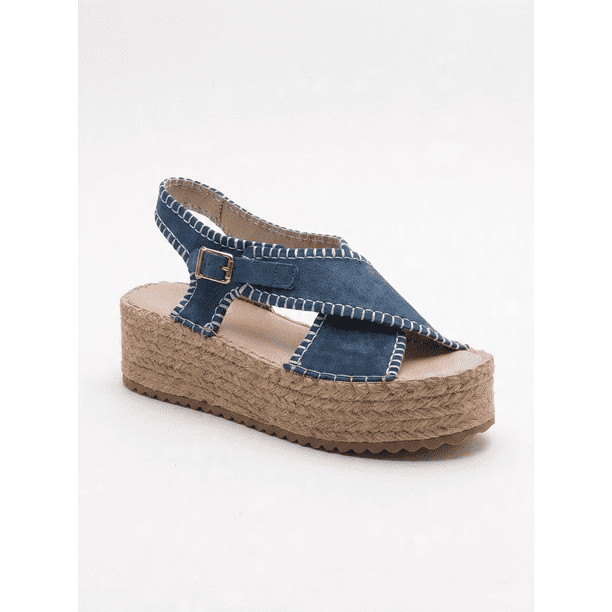 Bellezza - Sandalias Azul Marino de Plataforma azul marino 24 CM