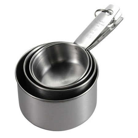 

4pcs/set Liquid For Baking Powder Measuring Cup Home Cooking Stainless Steel