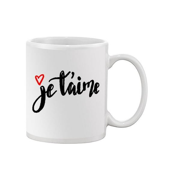 Je T'aime Design. Mug Unisex's -Image by Shutterstock