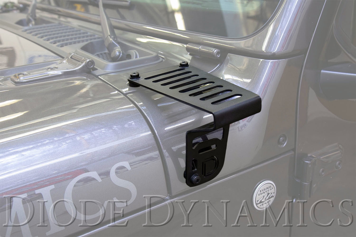 Diode Dynamics DD6554 Cowl LED Bracket Kit for 18-20 Wrangler JL/Gladiator White Fits select: 2018-2019,2021 JEEP WRANGLER UNLIMITED