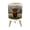 Color 2, variant on Small Trash Can with Lid Green Marble White Veins Natural Stone 1.8 Gallon Dog Proof Trash Can Round Garbage Can Waste Bin Wastebasket for Bathroom Bedroom Living Room