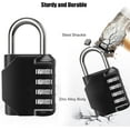 thumbnail image 3 of 4 Pack Combination Lock for Locker 4 Digit Outdoor Waterproof Padlock for School, Gym, Sports, Fence, Toolbox, Gate, Case, Outdoor, Hasp Storage, 3 of 7