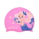 thumbnail image 1 of Gorro de natación de silicona con patrón de sirena rosa único, 1 of 5