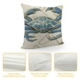 thumbnail image 4 of COMIO  Ocean Beach Theme Decorative Pillow Case Throw Pillow Covers Big Crab Sea Coastal Farmhouse Waist Oblong Rectangle Throw Pillowcase for Sofa Couch Bed Home, 4 of 5