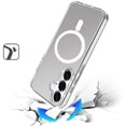 thumbnail image 3 of XPM for Samsung Galaxy S26 Phone Case, Classic Hybrid True Transparent Shockproof Back Magnetic Case Compatible with MagSafe Cover for Samsung s26 (Clear), 3 of 9