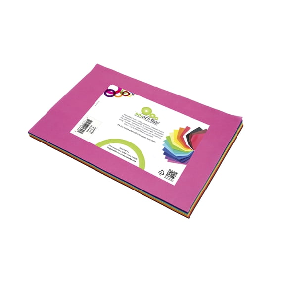 Smart-Fab Fabric Weatherproof Cut Sheet, 9 X 12 In, Assorted Color, Pack Of 45
