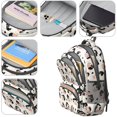 thumbnail image 4 of Cow and Spot Beige Pattern Cute School Backpack Bag with Padded Back and Adjustable Shoulder Straps 16.9 X 12.6 X 5.9 Inches, 4 of 5