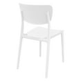 thumbnail image 2 of Luxury Commercial Living 33" White Stackable Patio Dining Chair, 2 of 8