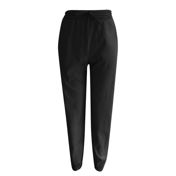 Jsaierl Plus Size Sweatpants for Women Elastic Mid Waist