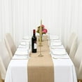 thumbnail image 4 of Cterwk Burlap Table Runner Farmhouse Rustic Burlap Table Runner for Birthday Party Home Dining Kitchen Decorations, 12" x 71", 4 of 6