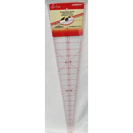 Sew Easy 22 1/2 x 4 7/8 10 Degree Patchwork Wedge Ruler