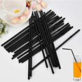 thumbnail image 3 of 600 Pcs Plastic Straws, Black Reusable Straws For Drinks From Bar Party Home, 22 Cm (calibre 6 Mm) Abr-good, 3 of 5