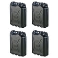 thumbnail image 1 of Scepter 5 Gallon Heavy Duty Military Style HDPE Water Container, (4 Pack), Black, 1 of 7