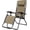 Beige, variant on Zero Gravity Outdoor Portable Folding Camping Lawn Deck Patio Pool Recliner Lounge Chair for Adults, Adjustable Headrest, Black