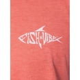 thumbnail image 2 of Fish N Vibe Men's Short Sleeve Fishing Performance Outdoor Graphic T-Shirt, Spiced Coral, S, 2 of 7