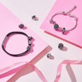 thumbnail image 4 of 10Pcs 5 Styles Silver European Large Hole Beads 304 Stainless Steel Spacer Loose Beads Slide Charms for DIY Bracelet Crafts Jewelry Making Supplies Hole: 5-6mm diy, 4 of 5