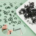 thumbnail image 5 of 1 Set 304 Stainless Steel Open Jump Rings with Clasps 200Pcs 4Sizes Black Open Jump Rings with 20Pcs Lobster Claw Clasps for Necklace Bracelet Jewelry Making, 5 of 6