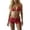 Red, variant on Women's Triangle Bikini Sets 3 Piece Polka Dots Print Swim Shorts Halter Bathing Suit Swimsuit Blue M