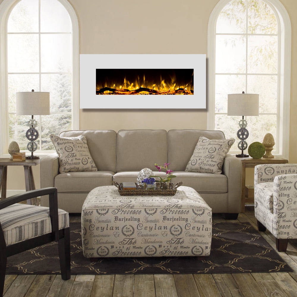 Regal Flame Lw5050wh Ashford 50in White Electric Wall Mounted Regal Flame Lw5050wh Ashford 50in White
