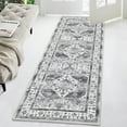 thumbnail image 6 of Tzou Runner Rug 2x6 Washable Low-Pile Vintage Carpet for Hallway, Non-Slip Backing Non-Shedding Indoor Floor Mat for Entryway Kitchen, Grey, 6 of 7