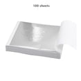 thumbnail image 4 of Advancent 100 hojas de hoja de oro brillante puro K práctico para líneas de muebles dorados artesanías de pared decoración dorada Artesanía Hoja de plata Advancent HA001893-02, 4 of 6