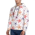 thumbnail image 3 of Goofa Starfish 1 for Men's Hooded Sweatshirt - Lightweight Pullover Hoodie with Kangaroo Pocket, Perfect for Everyday Wear-X-Large, 3 of 7