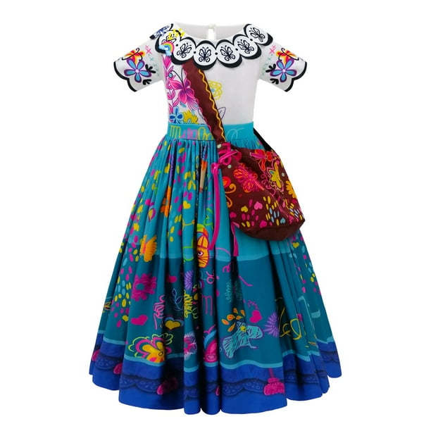Disfraz de princesa para niñas de 4 a 10 años, Cosplay de Encanto, Halloween, fiesta de carnaval, ropa de disfraces para niños Fivean unisex