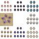 thumbnail image 1 of 80PCS Crystal Gems aleación de acrílico rhinestone Flatback coser en de imitación para manualidades de bricolaje artesanías bolsa de ropa Soledad Adornos de espalda plana de 80 piezas, 1 of 10