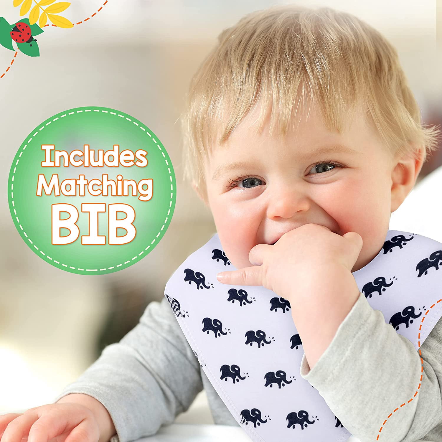 Baby Milestone Blanket – 50x40-inch Milestone Blanket with Bib & Frames – Soft Fleece Baby Milestone Photo Blanket – Gender Neutral Baby Grow Chart Blanket for Nursery Décor Baby Shower (Jungle)