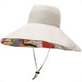 thumbnail image 3 of HAIJIE hat women Super Wide Brim Sun Hat For Women Packable Reversible Double Side Wear Hats Summer Beach Bucket Cap Hat Luggage Strap Hats for Large Heads Women Women Hats Fashion Boring Hat Garden, 3 of 8