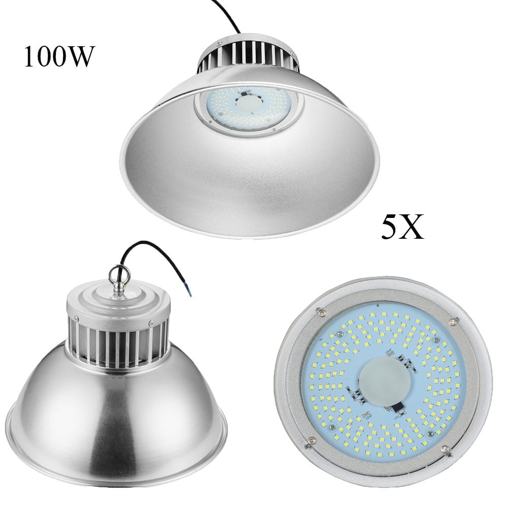 6X 100W UFO LED High Bay Light Daylight Factory Warehouse Industrial GYM Fxtures