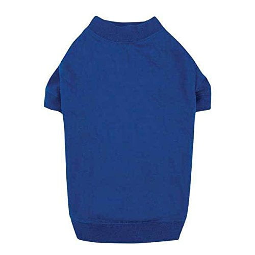 Zack & Zoey T-Shirts pour Chiens T-Shirt Coloré avec Manches Élastiques Chaudes (Grand Bleu Nautique)