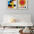 thumbnail image 3 of DHP Kelra Armless Mid-Century Futon Sofa Bed, Ivoy Corduroy, 3 of 9