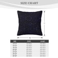 thumbnail image 4 of ZICANCN Decorative Throw Pillow Covers , Universe Stars Space Couch Sofa Decorative Knit Pillow Covers for Living Room Farmhouse 22"x22", 4 of 8