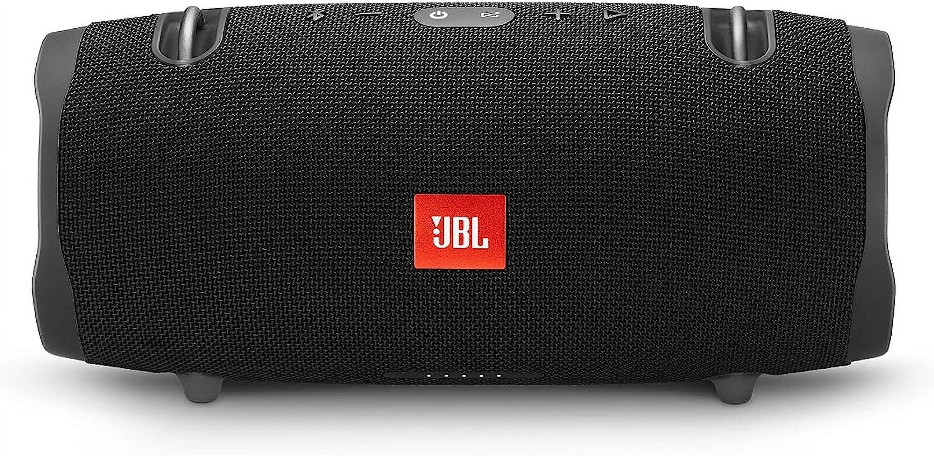 JBL Xtreme 2 Portable Bluetooth Speaker, Waterproof IPX7, 15H Battery, Powerful Sound, Black Bundle with Cleaning Cloth (International Model)