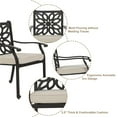thumbnail image 4 of Sophia & William 7 Piece Cast Aluminum Outdoor Patio Dining Set 6 Chairs and Round Table, 4 of 8