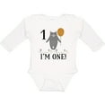 thumbnail image 3 of Inktastic 1st Birthday Woodland Bear 1 Year Old Boys or Girls Long Sleeve Baby Bodysuit, 3 of 5